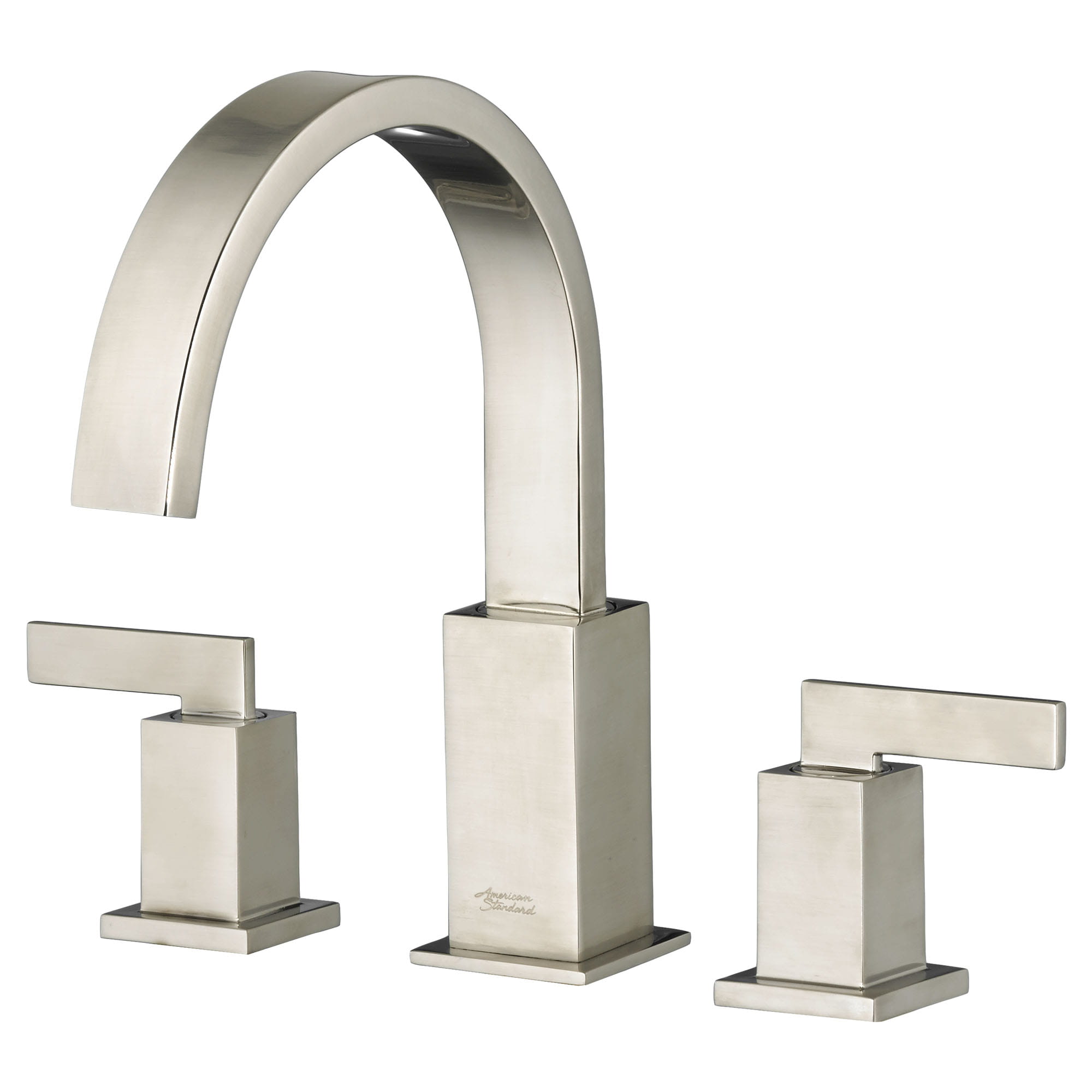 Time Square Bathtub Faucet With Lever Handles for Flash Rough In Valve   BRUSHED NICKEL